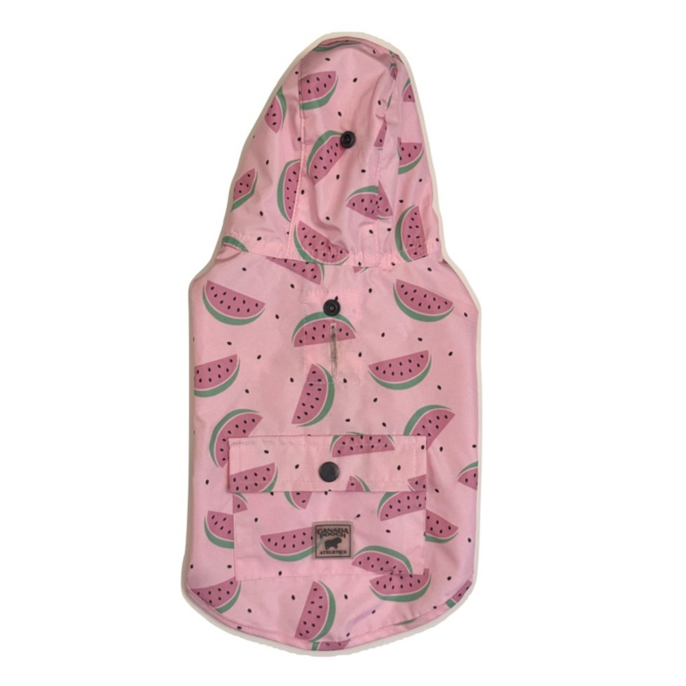 Canada Pooch Watermelon Pink Raincoat Small